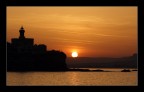 tramonto nel porto grande di Siracusa
