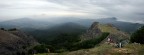 Photomerge fatto durante una traversata tra piacenza e chiavari, appennini emilio-liguri...