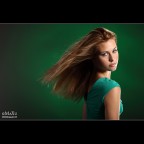 Isabelle (in verde)