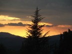 Tramonto al Sacro Speco (Subiaco, Agosto 2007)
