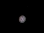 Giove fotografato la notte di San Lorenzo con telescopio C11 ad una focale equivalente di 18.500 mm.