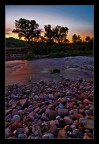tramonto sul fiume