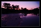 tramonto sull'acqua