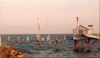 tramonto sul vecchio molo