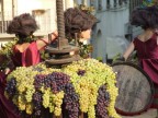 Momento della sfilata dei carri allegorici dedicati all'uva e al vino.
Impruneta (FI) 2009