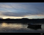 La fine della giornata, vista dal lungolago di Angera (Va)