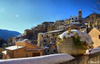 Incanto d'inverno HDR - Filettino e la sua neve - scatto con canon Eos 500d e obiettivo Sigma DC 18-200 - modo panorama