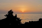 Un tramonto dalla scogliera di Portici