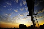 Alba dalla finestra di casa