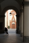 Pinerolo,portici del Duomo