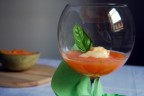 Mousse al melone con formaggio d'asno