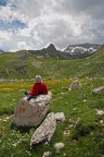 Da qualche parte nell'appennino. Di li a poco il maltempo ci avrebbe fatti fuggire.