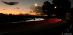 Ho cercato di unire in un'unica immagine il traffico cittadino e il tramonto di una calda domenica estiva