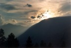 Un tramonto particolare, preso quest'estate a Marilleva, in Trentino