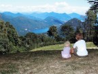 Panoramica sui laghi di Mergozzo e Maggiore dalle alture del Verbano Cusio Ossolai