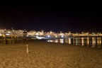 La spiaggia della mia infanzia vista di notte.