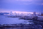 Vista del Malecon di L'Habana prima di un temporale