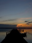 il pontile di sera