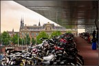 Stazione centrale Amsterdam , parcheggio biciclette