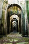 Una vecchia cisterna romana che riforniva la flotta di Miseno, situata nello splendore dei campi flegrei (Bacoli).