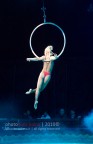 Una acrobata del circo Orfei.