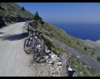 La mia bike si riposa durante la salita a Pizzo Manolfo (PA)