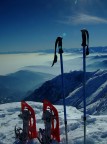 In vetta con le ciaspole