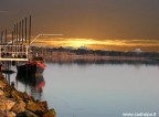 barca al tramonto
