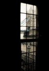 at the window