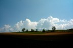 Foto scattata in montagna durante una splendida giornata