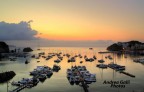 Alba sul porto di ponza