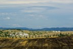 paesaggio tipico sito nel cuore della Toscana tra Asciano e Buonconvento
