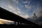 Il nuovo Ponte Strallato per permettere il passaggio della Valdastico Sud.