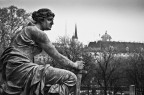 Particolare della Fontana di Pallade Atena, antistante il Parlamento di Vienna.