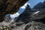 Alta Vallesinella, Brenta: discesa dal rifugio Tuckett