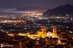 Veduta del duomo di Monreale con Palermo sullo sfondo!