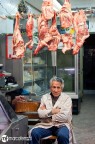 Il macellaio, o come la gente pi anziana lo definisce nello stretto dialetto palermitano: "U chianchieri", in uno dei mercati storici della mia citt, il Capo.