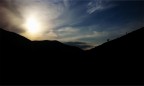 I monti del mio paese al tramonto