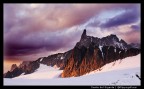 Spettacolare tramonto sul dente del Gigante