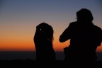 tramonto fotografo e modella ad ustica
