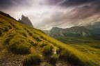 Pioggia sul Seceda