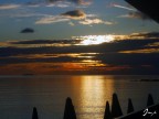 Un tramonto dopo una giornata "piovosa", dal terrazzo del Bagno da Gigi.