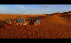 Nel deserto dell'Erg Chebbi, in partenza per il nostro bivacco...