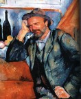 il quadro  di Cezanne: Il fumatore di pipa; il viso no