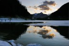Gennaio 2012, tramonto al lago di Alleghe