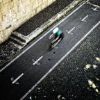 green biker