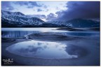 Blue hour on the lunar lake