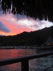 seaside hut, beautiful sunset