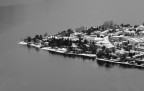 Immagine di Abbadia Lariana (Lecco) dopo la prima nevicata del 2005...
