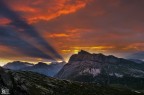 Explosion at sunset